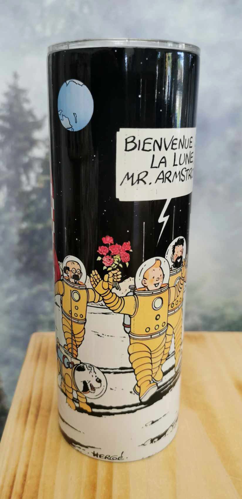 Gourde isotherme 20 Oz. - Tintin sur la lune